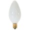 Satco S3372 25W 120V F10 White E12 Candelabra Base Incandescent bulb